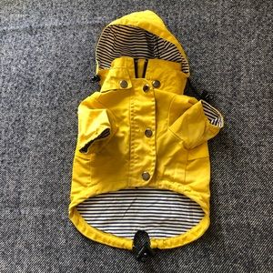 ELLIE Dog Wear Yellow Rain Jacket Small